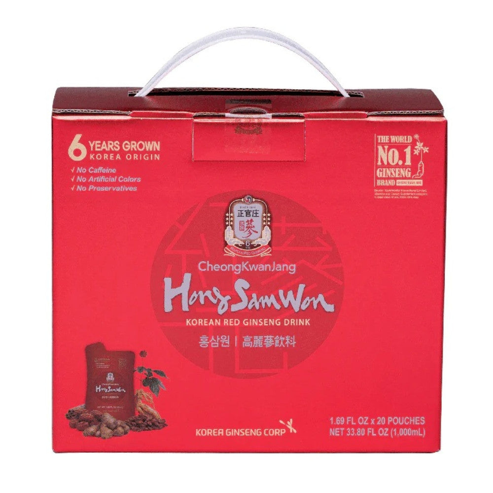 Jung Kwan Jang Hong Sam Won Korean Red Ginseng Drink 1.69Oz (50ml)